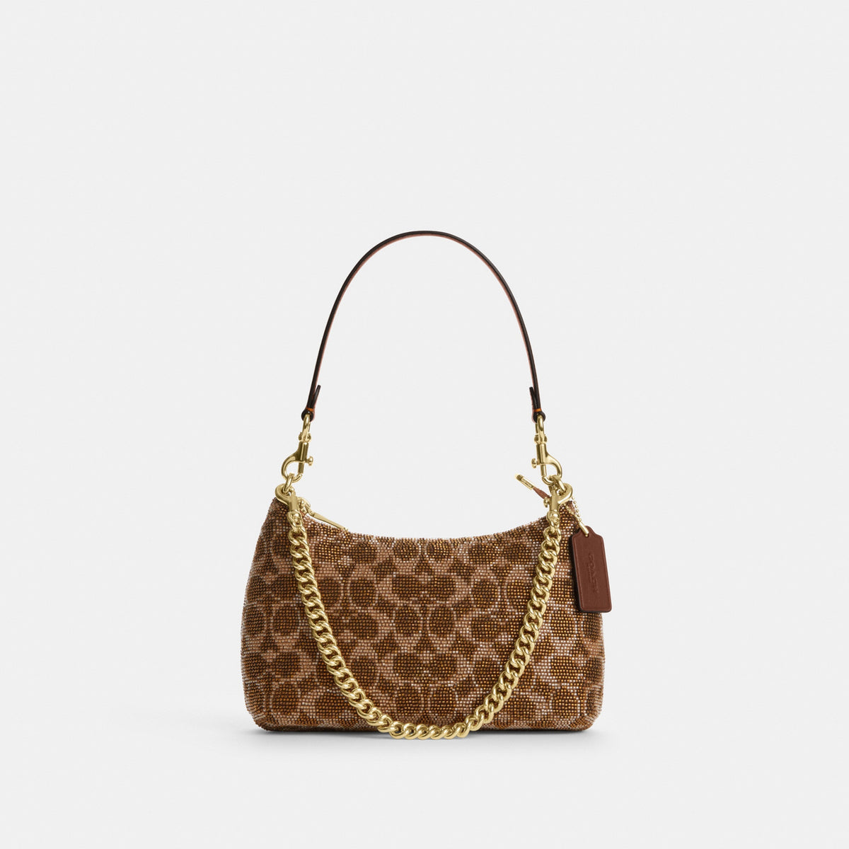 Teri Shoulder Bag In Signature Beaded Satin