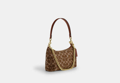 Teri Shoulder Bag In Signature Beaded Satin