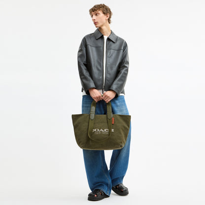 Small Tour Tote Bag In Regenerative Cotton