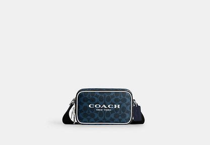 Colton Crossbody Bag 19 In Signature Canvas With Coach Graphic