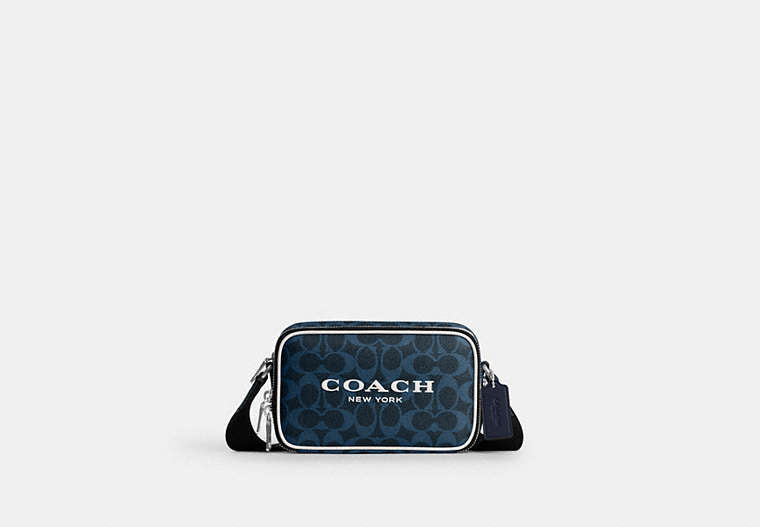 Colton Crossbody Bag 19 In Signature Canvas With Coach Graphic
