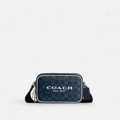 Colton Crossbody Bag 19 In Signature Canvas With Coach Graphic