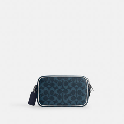 Colton Crossbody Bag 19 In Signature Canvas With Coach Graphic