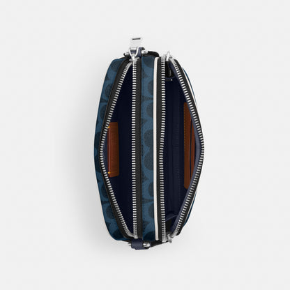 Colton Crossbody Bag 19 In Signature Canvas With Coach Graphic