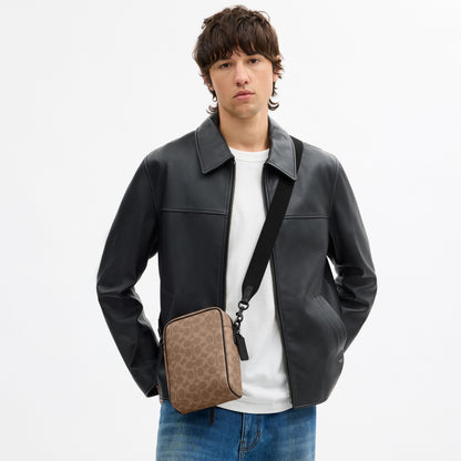 Tristan Crossbody Bag 14 In Signature Canvas
