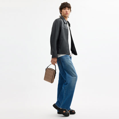 Tristan Crossbody Bag 14 In Signature Canvas
