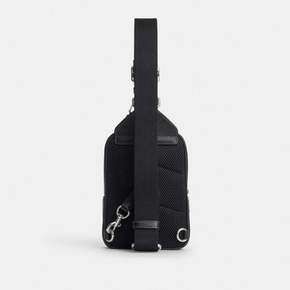 Racer Sling Pack In Loved Signature Denim