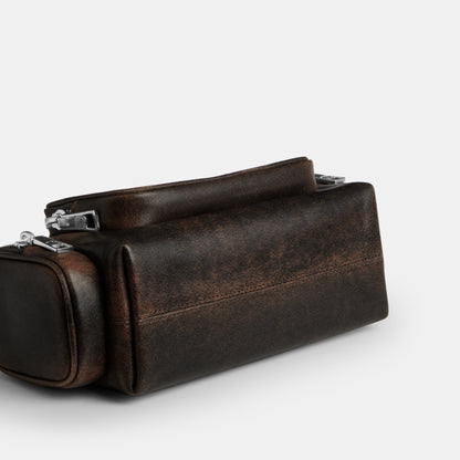 Laurel Shoulder Bag 22 With Pockets In Loved Leather
