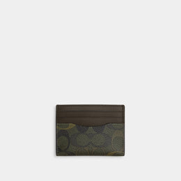 Slim Id Card Case In Signature Camo Print