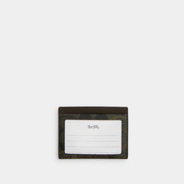 Slim Id Card Case In Signature Camo Print
