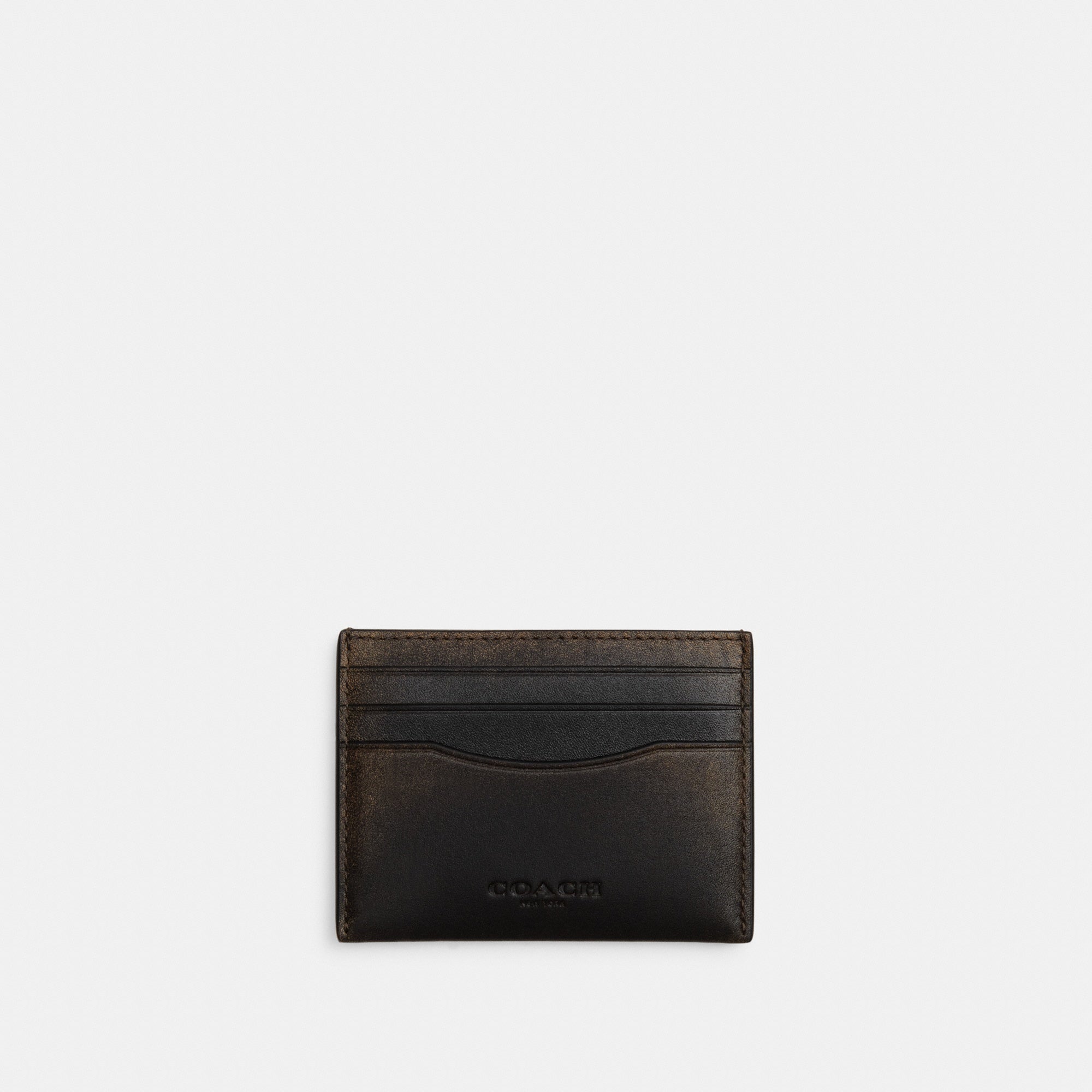 Slim Id Card Case In Loved Leather