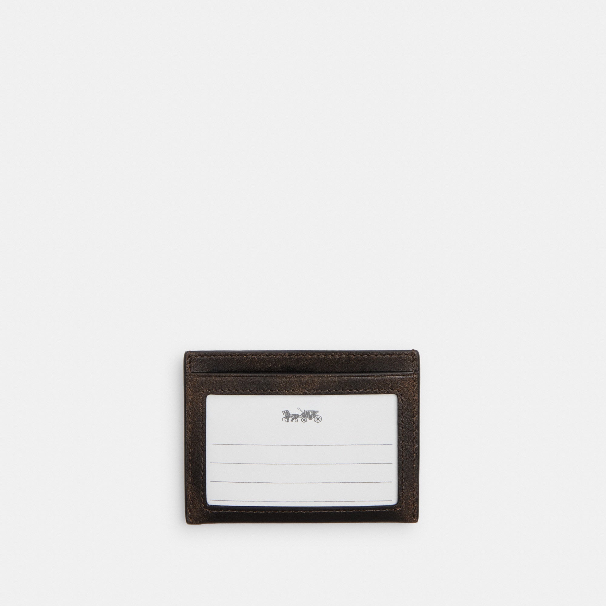 Slim Id Card Case In Loved Leather