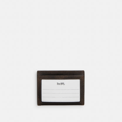 Slim Id Card Case In Loved Leather