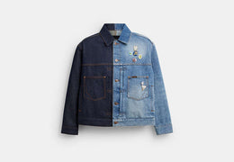 Coach | Brain Dead Split Denim Jacket In Recycled Cotton
