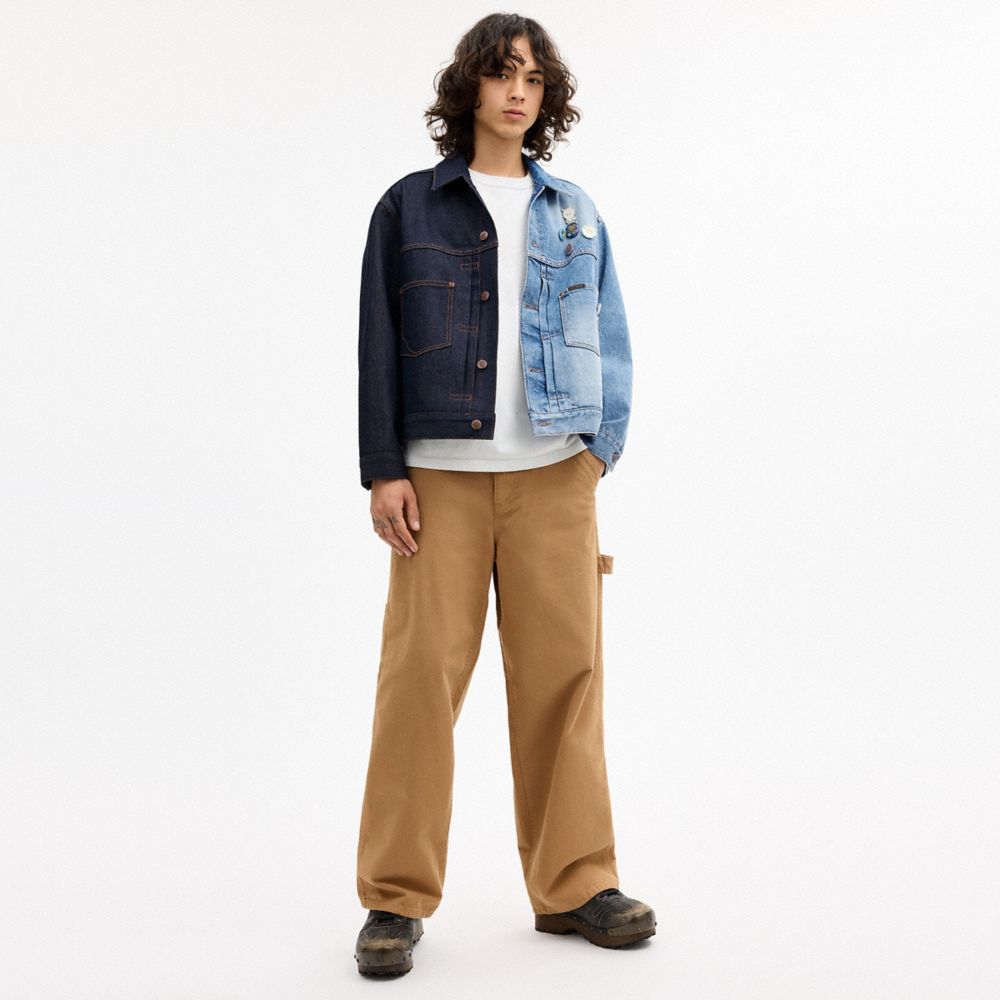 Coach | Brain Dead Split Denim Jacket In Recycled Cotton