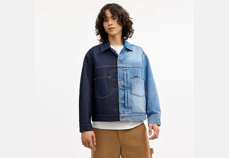 Coach | Brain Dead Split Denim Jacket In Recycled Cotton