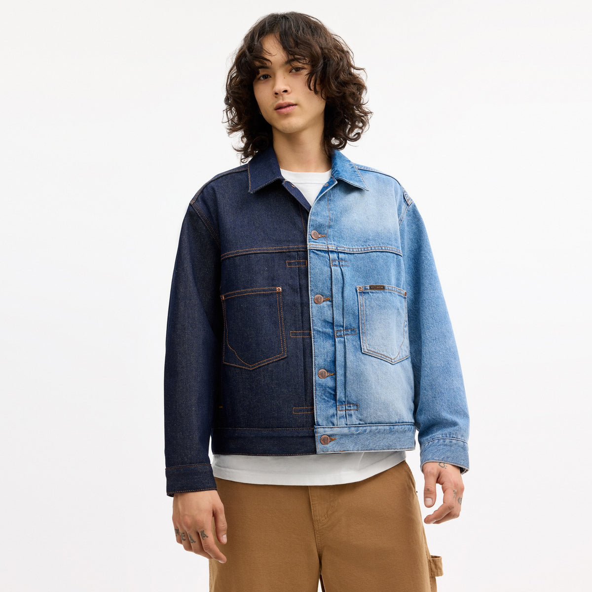 Coach | Brain Dead Split Denim Jacket In Recycled Cotton