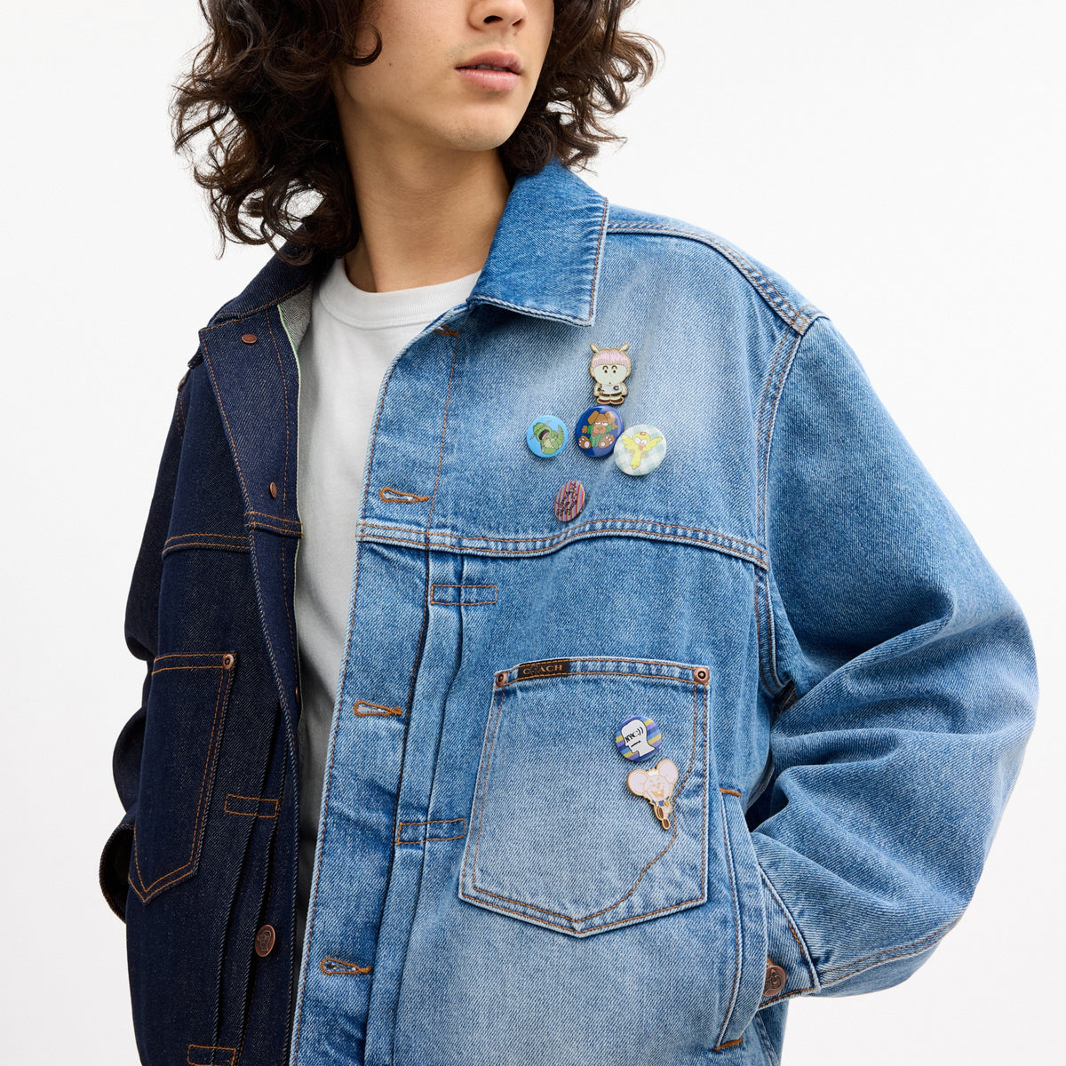 Coach | Brain Dead Split Denim Jacket In Recycled Cotton