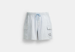 Coach | Brain Dead Striped Camp Shorts