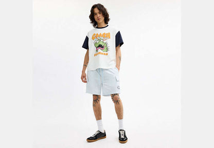 Coach | Brain Dead Striped Camp Shorts