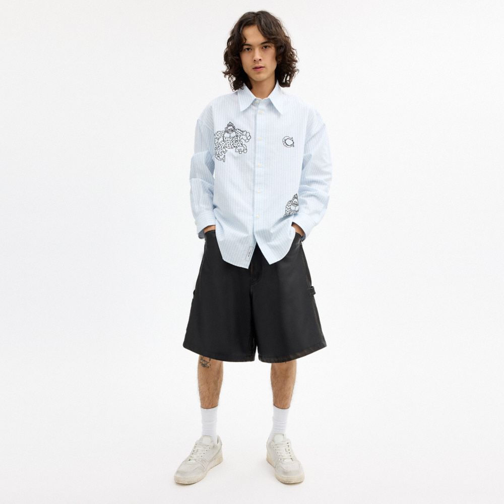 Coach | Brain Dead Loved Leather Shorts