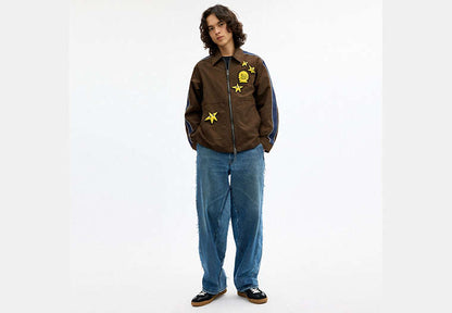 Coach | Brain Dead Nylon Racer Jacket In Recycled Polyamide