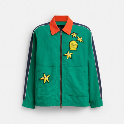 Coach | Brain Dead Nylon Racer Jacket In Recycled Polyamide