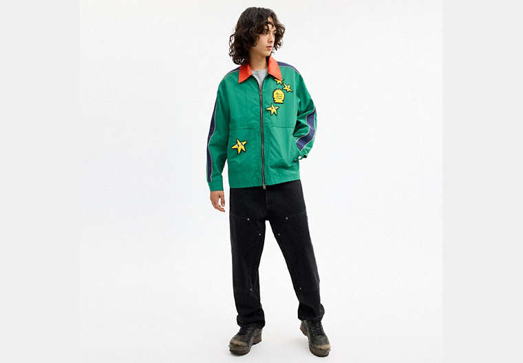 Coach | Brain Dead Nylon Racer Jacket In Recycled Polyamide
