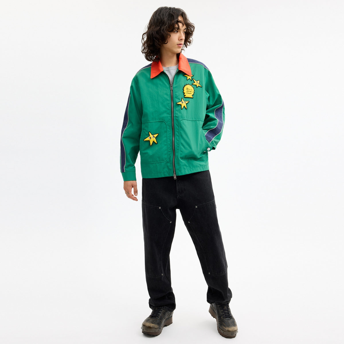 Coach | Brain Dead Nylon Racer Jacket In Recycled Polyamide