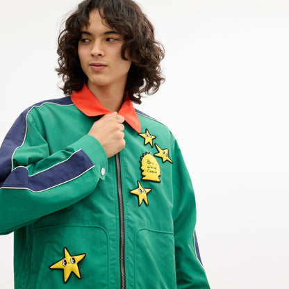 Coach | Brain Dead Nylon Racer Jacket In Recycled Polyamide