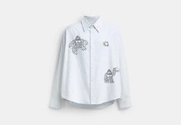 Coach | Brain Dead Signature Long Sleeve Button Up Shirt