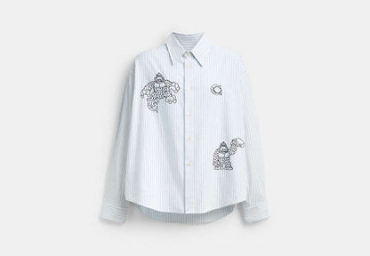 Coach | Brain Dead Signature Long Sleeve Button Up Shirt