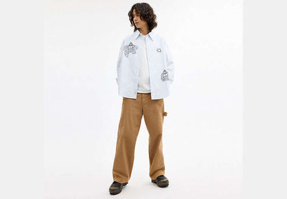 Coach | Brain Dead Signature Long Sleeve Button Up Shirt