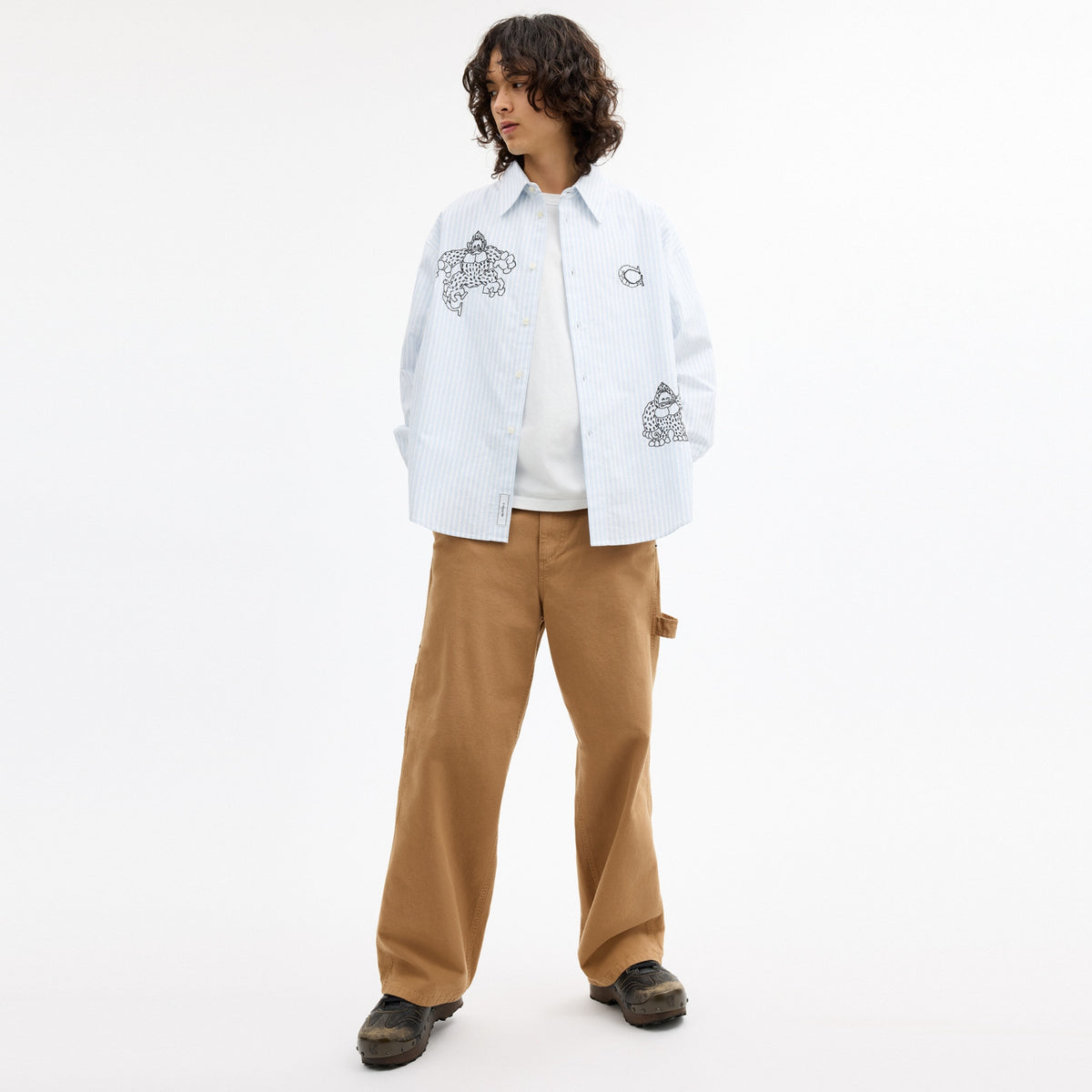 Coach | Brain Dead Signature Long Sleeve Button Up Shirt