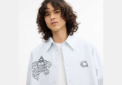 Coach | Brain Dead Signature Long Sleeve Button Up Shirt