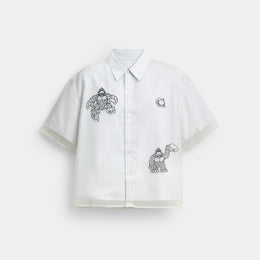 Coach | Brain Dead Striped Camp Shirt