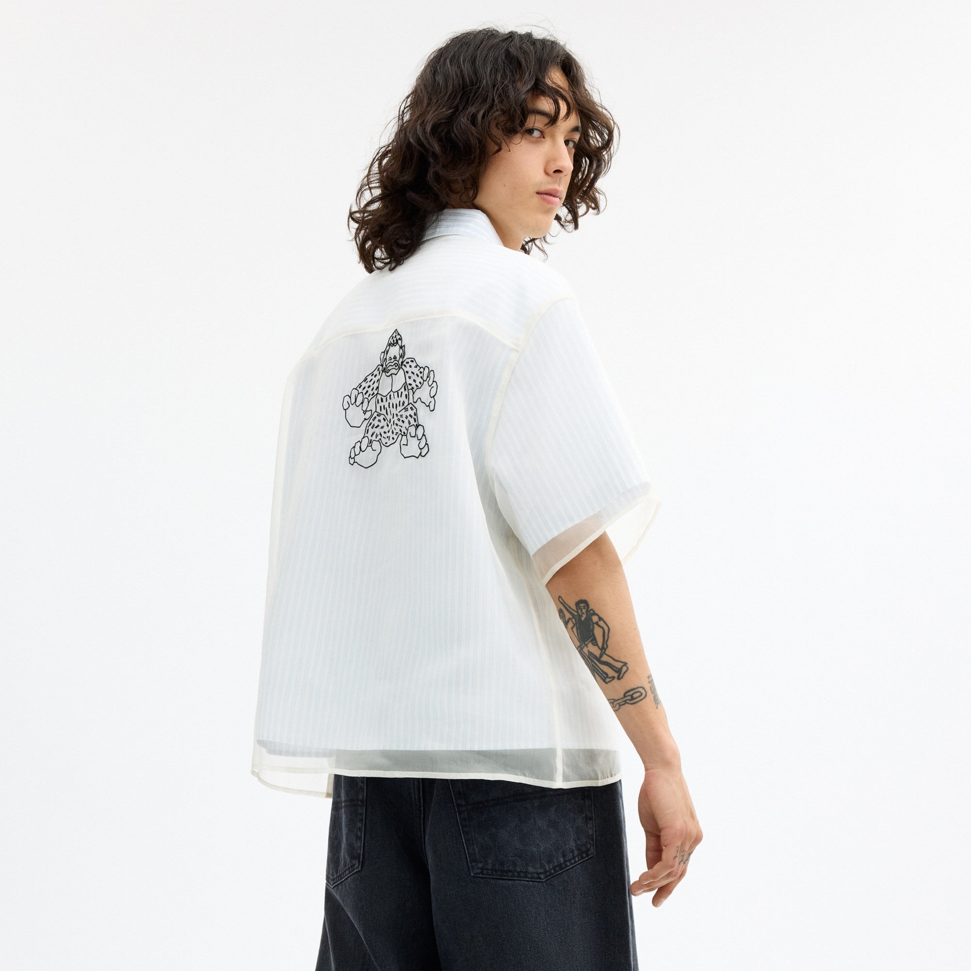 Coach | Brain Dead Striped Camp Shirt