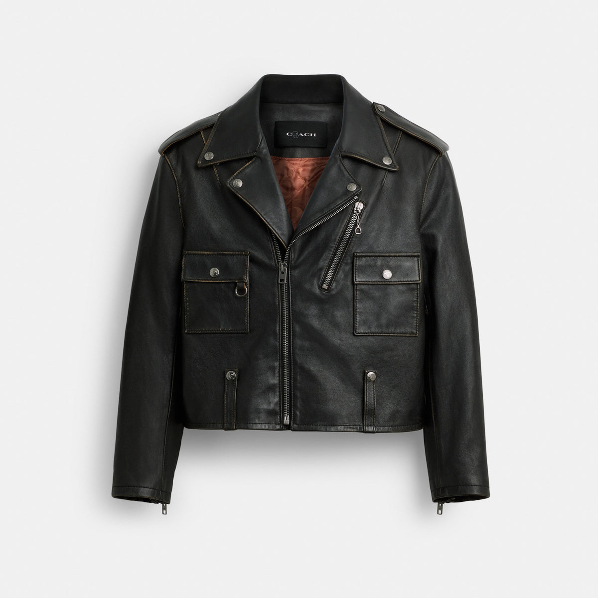 Coach | Brain Dead Leather Biker Jacket