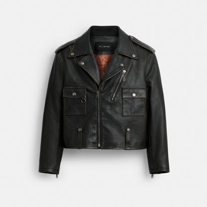 Coach | Brain Dead Leather Biker Jacket