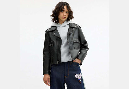 Coach | Brain Dead Leather Biker Jacket