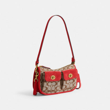 Twin Turnlock Waverly Bag In Signature Regenerative Cotton Denim