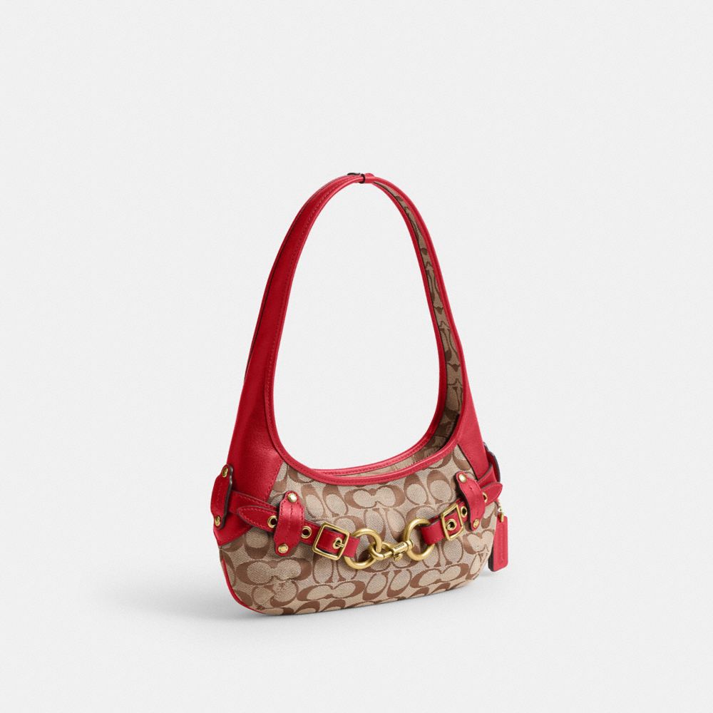 Belted Ergo Shoulder Bag 26 In Signature Jacquard