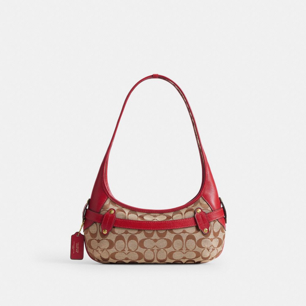 Belted Ergo Shoulder Bag 26 In Signature Jacquard