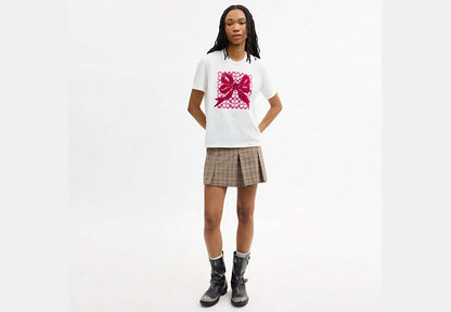Signature Square Bow Classic T-Shirt In Organic Cotton