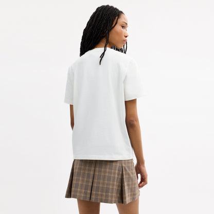 Signature Square Bow Classic T-Shirt In Organic Cotton