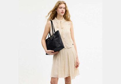Station Tote Bag In Signature Leather