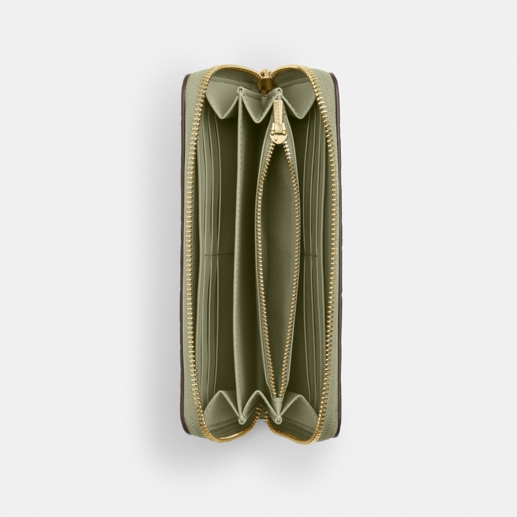 Long Zip Around Wallet In Signature Leather
