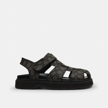 Fisherman Sandal In Signature Jacquard