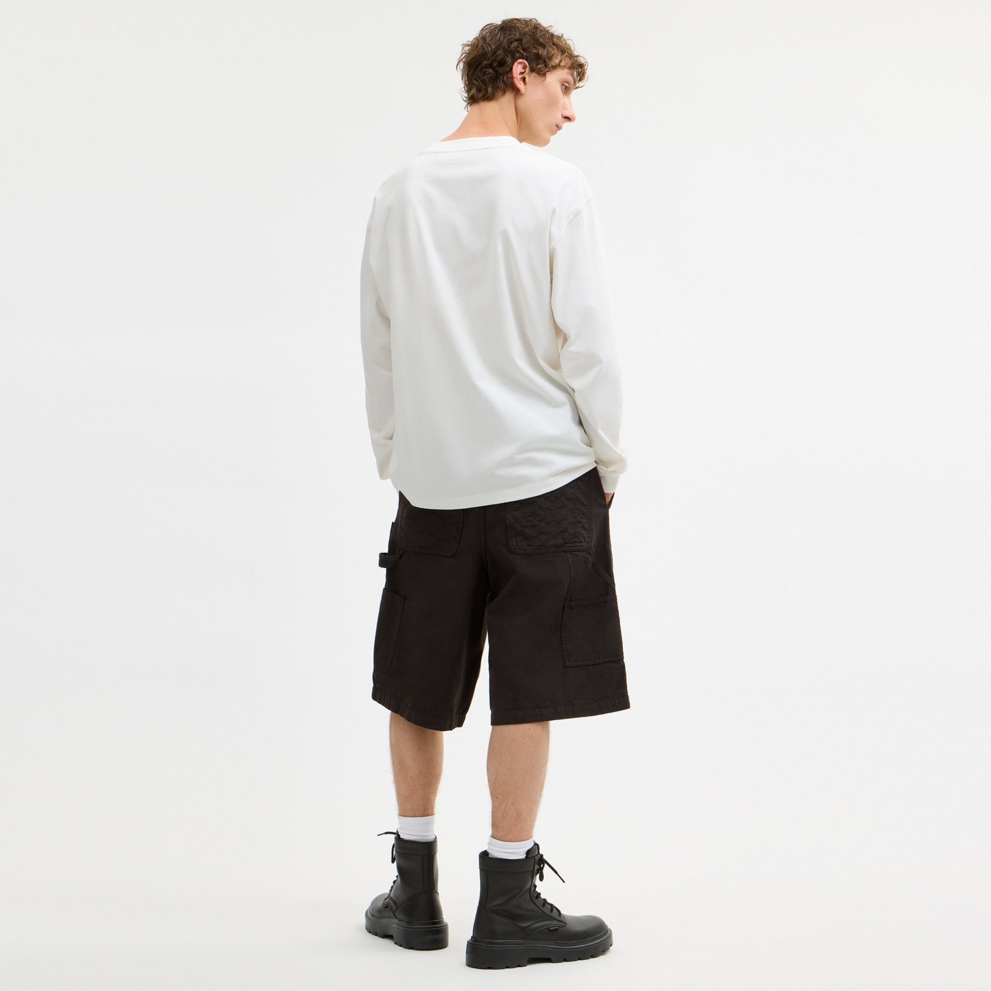 Sporty Relaxed Long Sleeve T-Shirt In Organic Cotton