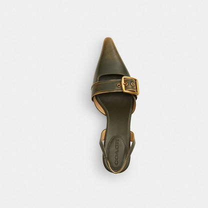 Margot Slingback In Crystal Signature Denim